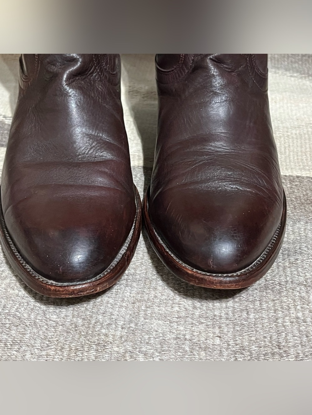 Tecovas The Earl Men’s Cafe Goat Brown Round Toe Roper Boots - Picture 3 of 11